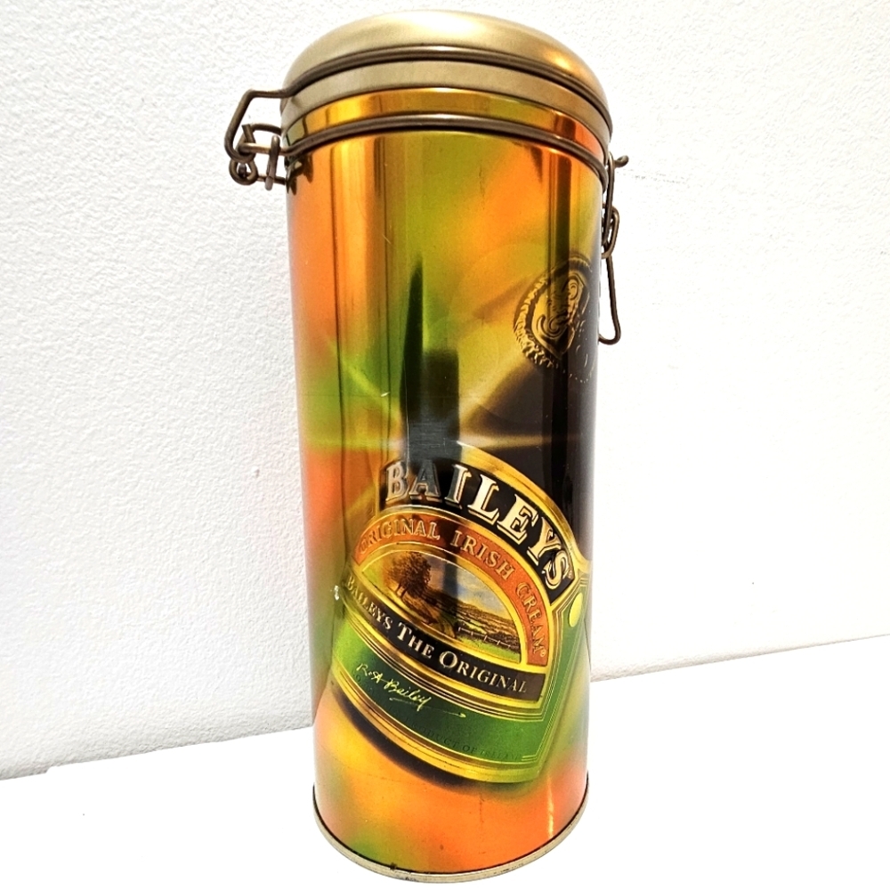 Vintage Baileys Original Irish Cream Metal Tin Canister - Picture 8 of 13